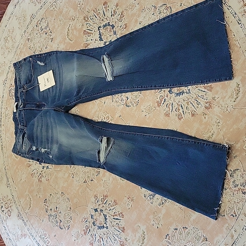 Special A blue denim jeans bootcut distressed stretch 5 pocket Size 2XL NEW…
